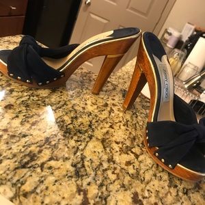 Jimmy Choo Wood heels